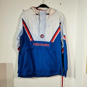 Mitchell & Ness Chicago Cubs Cooperstown Collection Half-Zip Pullover Jacket